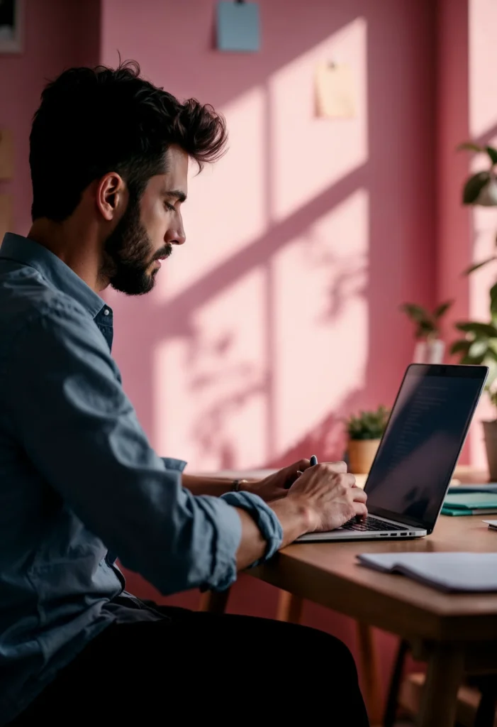 freepik redactor trabajando en contenido web plano medio d 54186